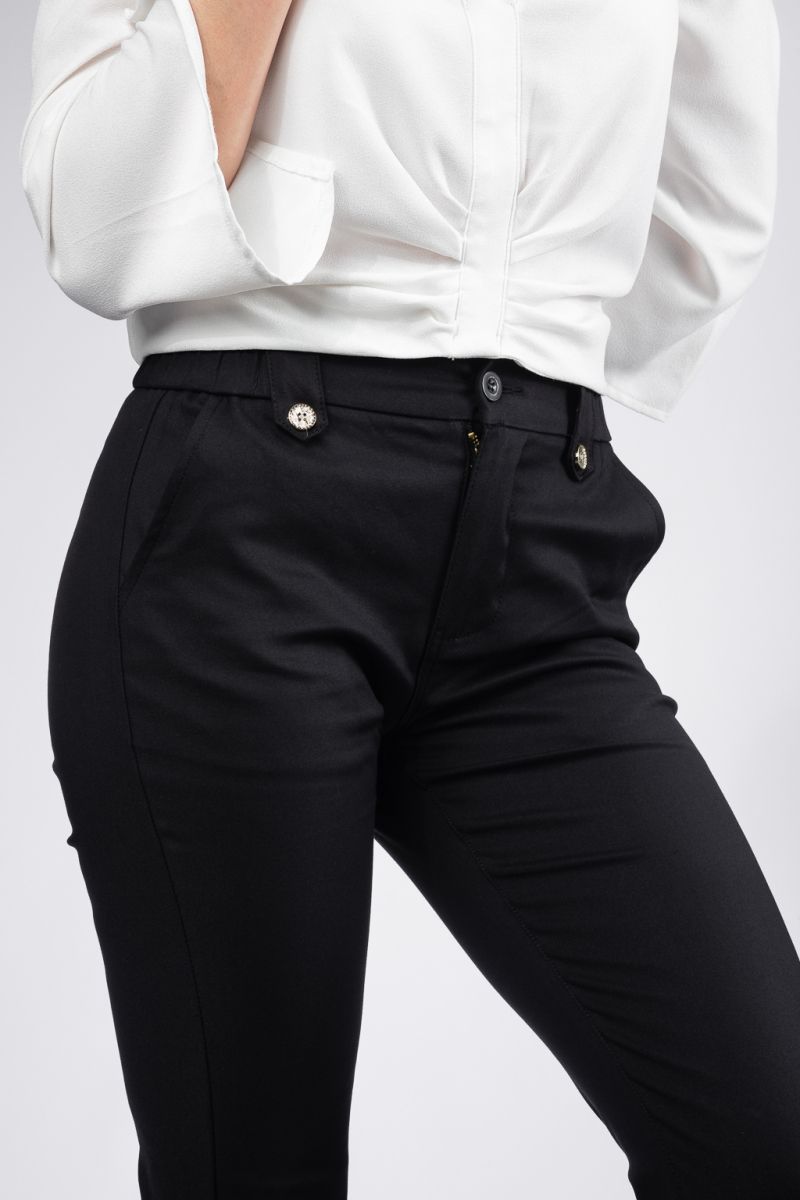 Всекидневен Дамски Панталон Pamy Черни #A397