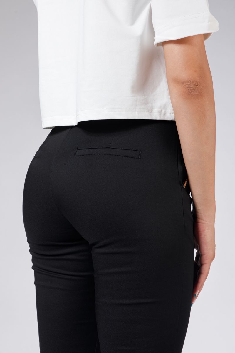 Всекидневен дамски панталон Theo Черен #A555
