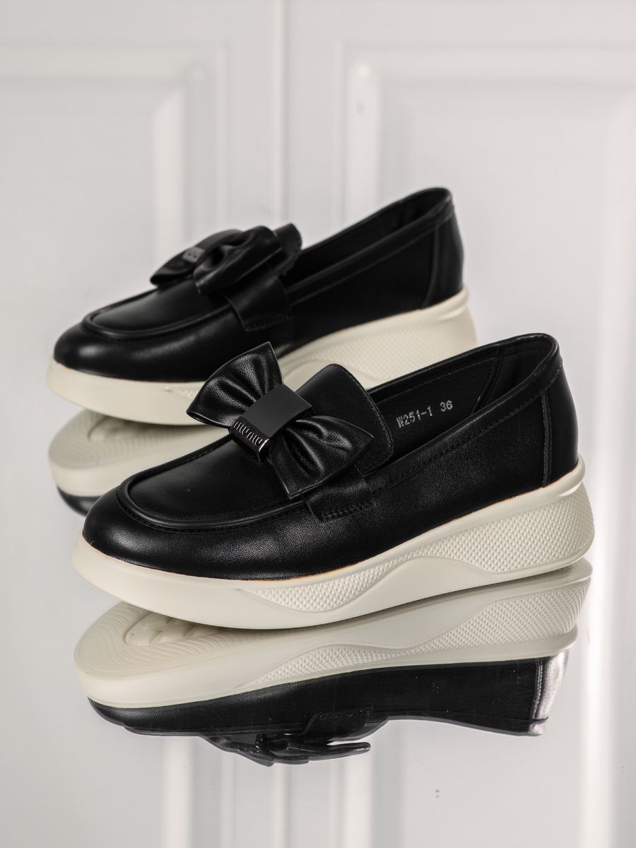 Всекидневни дамски обувки черни от еко кожа Ember #18290