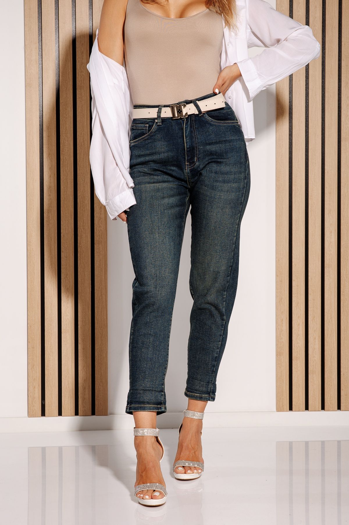 Női kék baggy fit farmer Zina kék  #A1164