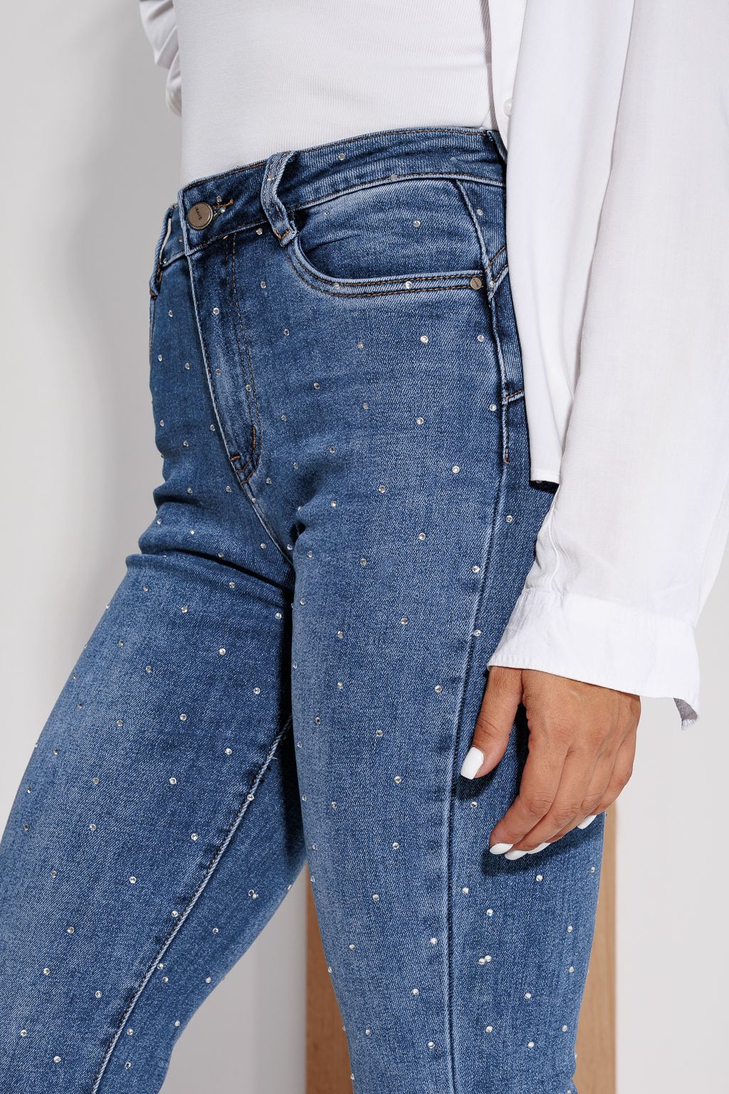 Selene női kék push-up skinny farmer #A1179