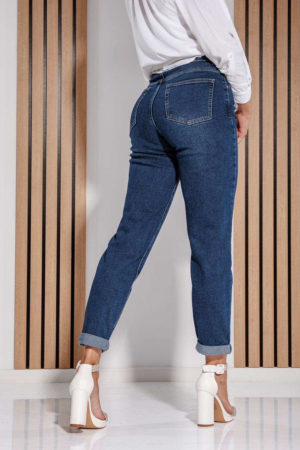 Női baggy fit farmer Naomi kék #A1188