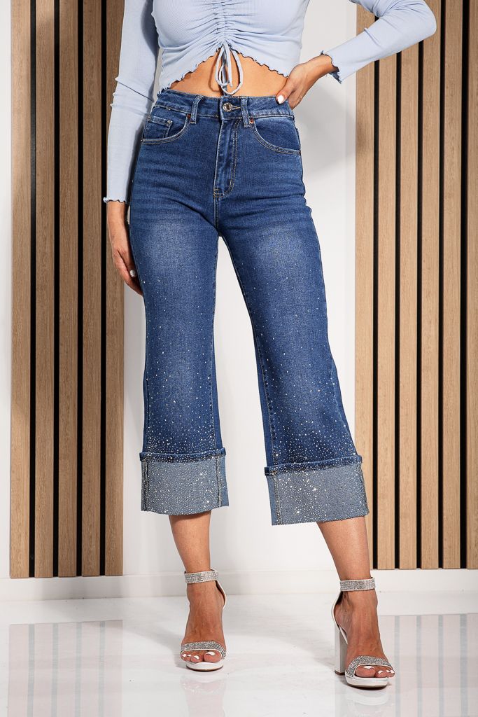 Farmer Wide Leg női Chiara Kék #A1205