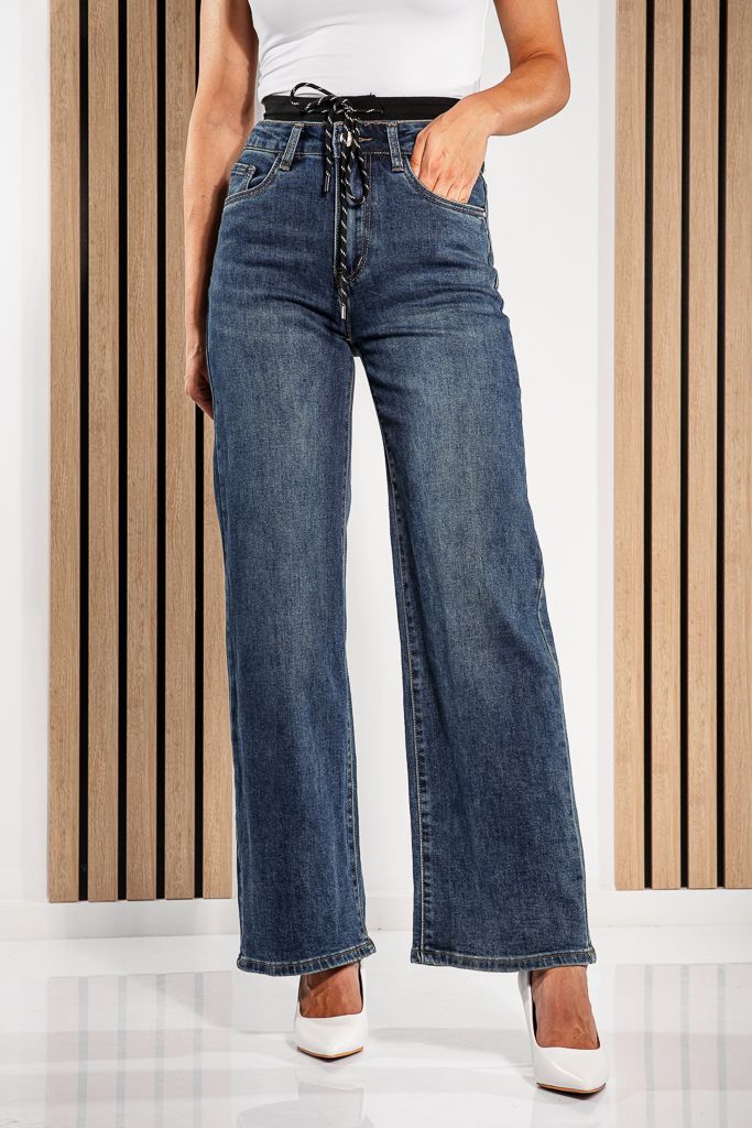 Farmer Wide Leg Fit női Catlin Kék #A1216