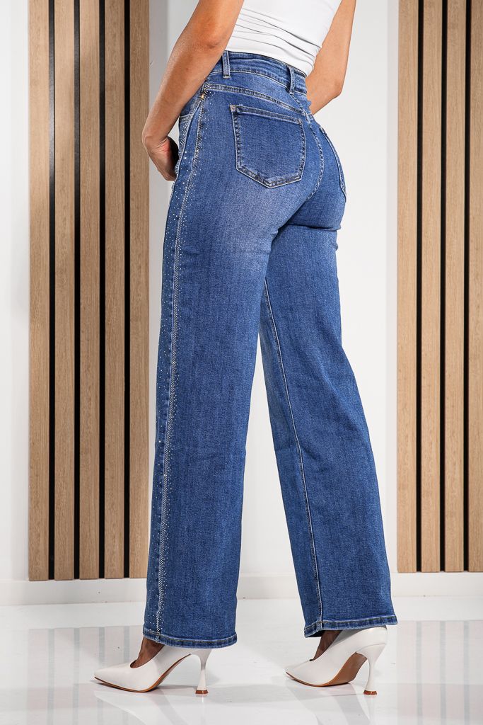 Farmer Wide Leg Fit női Divya Kék #A1223