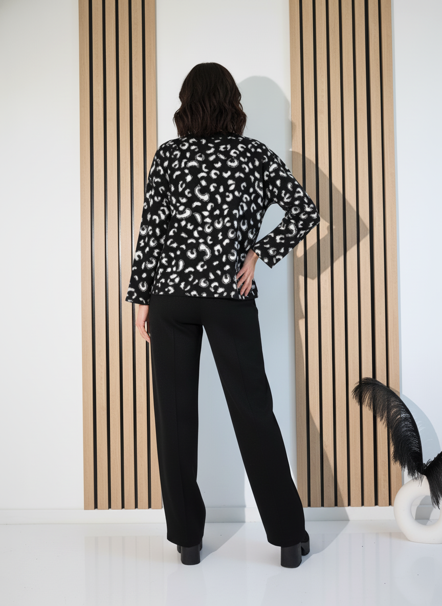 Női együttes fekete Fergie 2 kötött darab #A1250