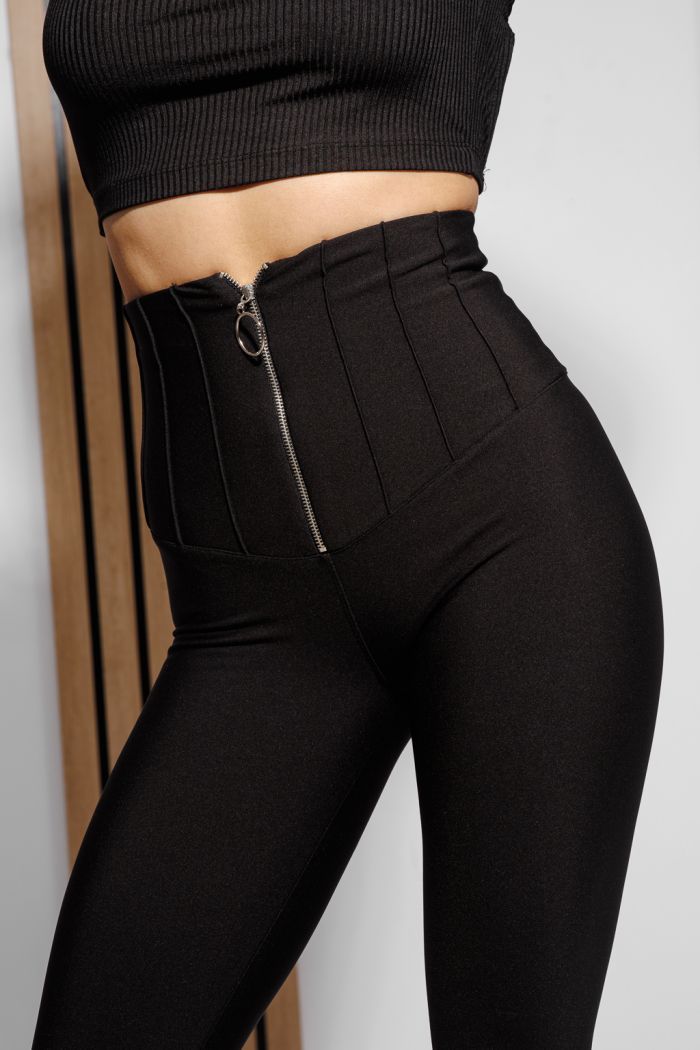 Női harisnyanadrág párnázott Clara Fekete #A1313