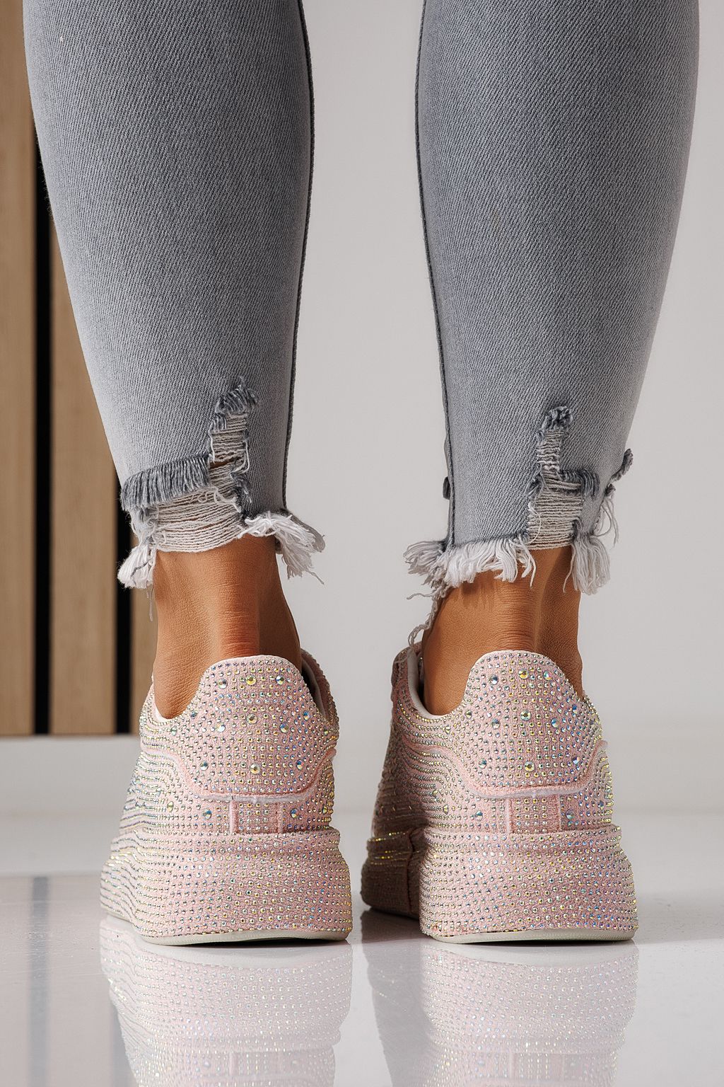 Női sportcipők rózsaszín textil anyagból készült Alexia #24006