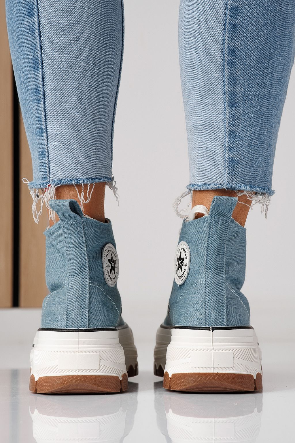 Női kék textil tornacipő Seline #24185