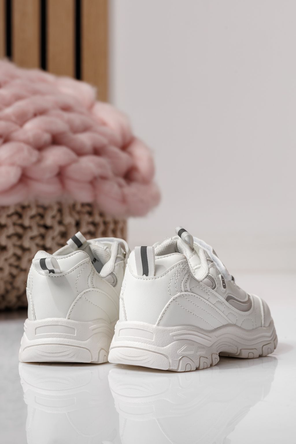 Gyerekcipők fehér öko bőrből készült Arya #24029