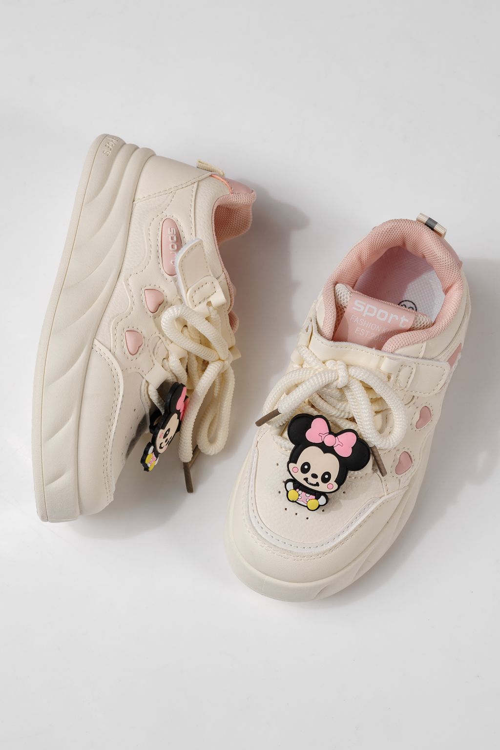 Gyerekcipők fehér öko bőrből készült Aylin #24009