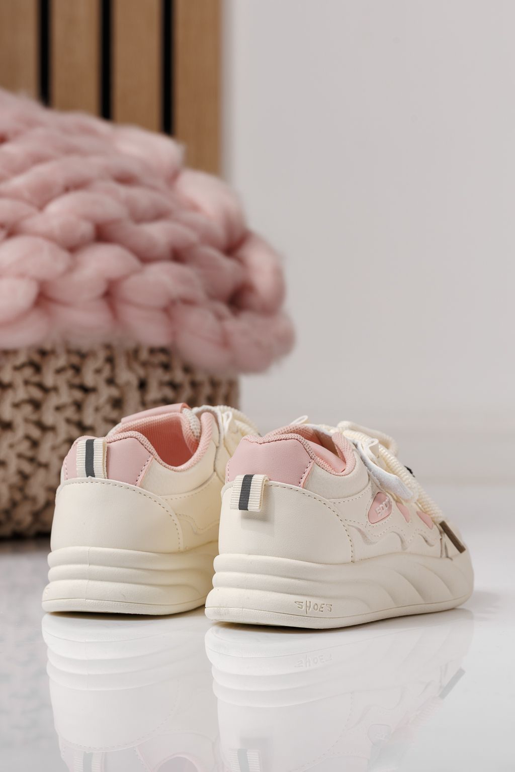 Gyerekcipők fehér öko bőrből készült Aylin #24009