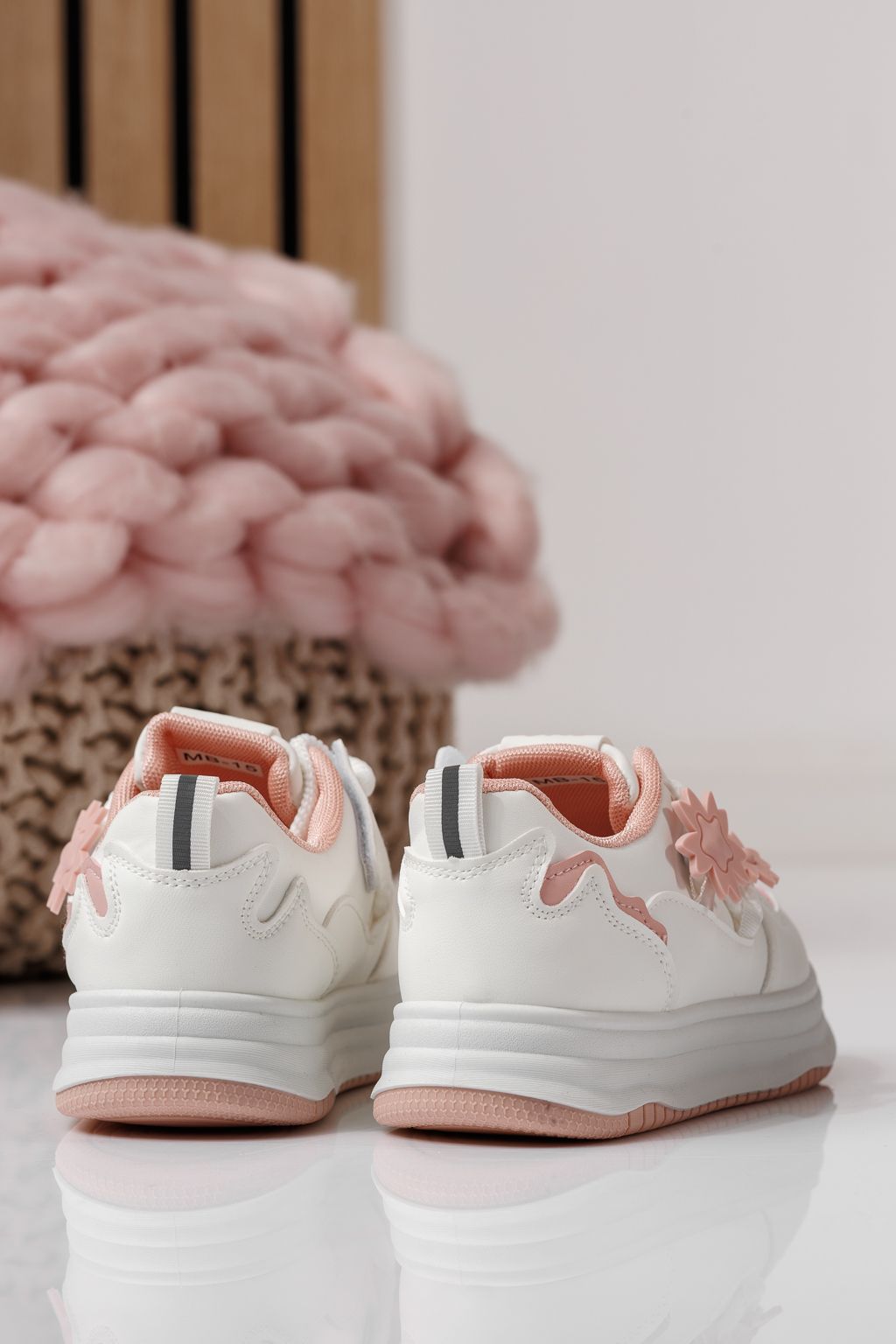 Gyerekcipők rózsaszín öko bőrből készült Becca #24048