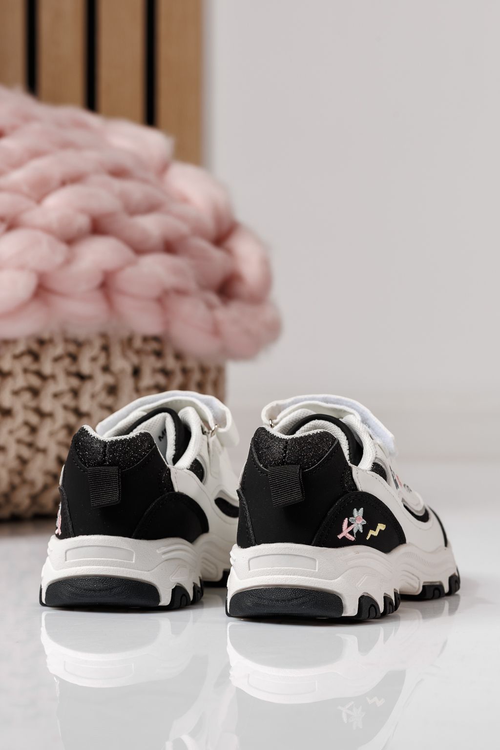 Gyerekcipők fekete öko bőrből készült Arya #24042