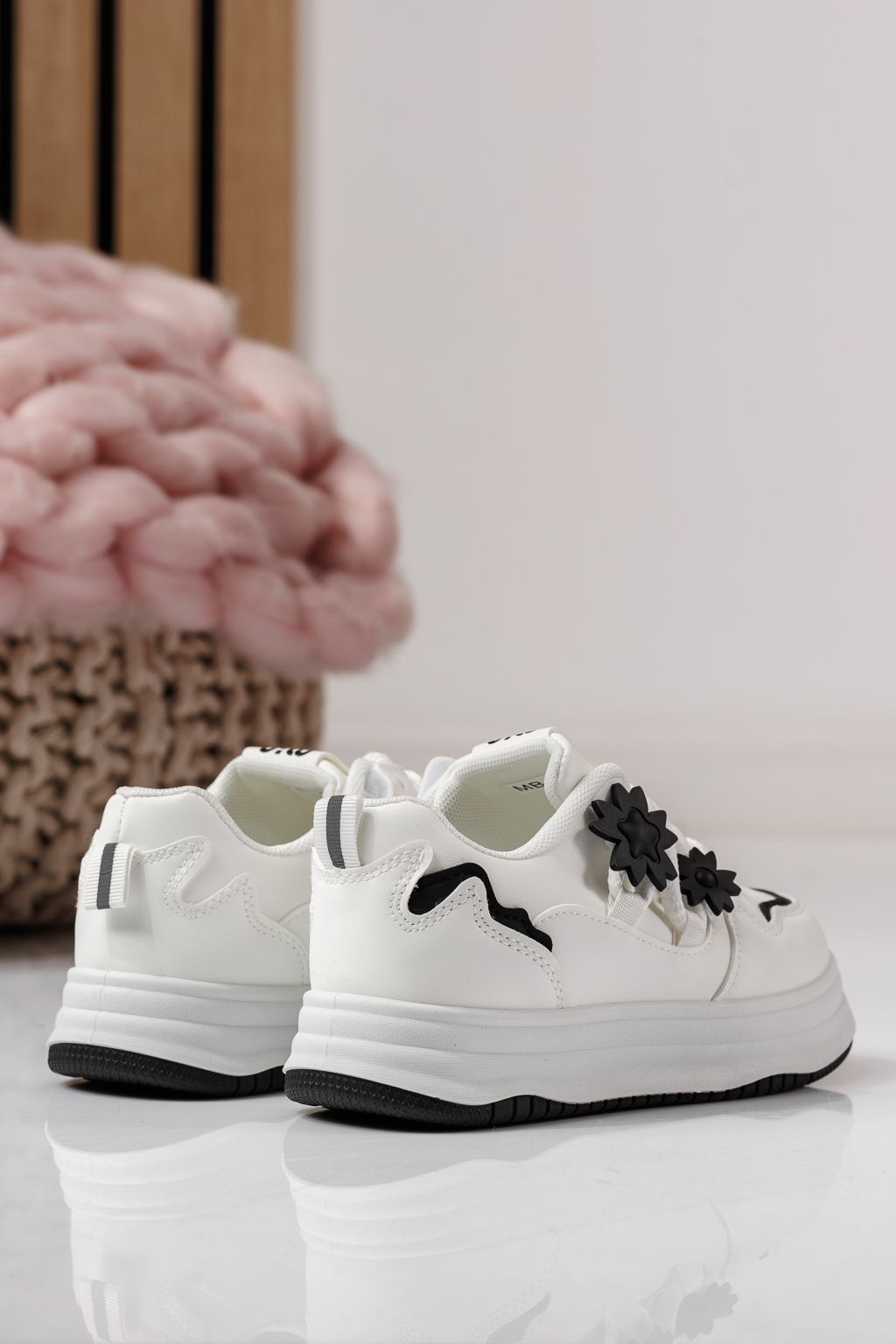 Gyerekcipők fehér öko bőrből készült Becca #24050