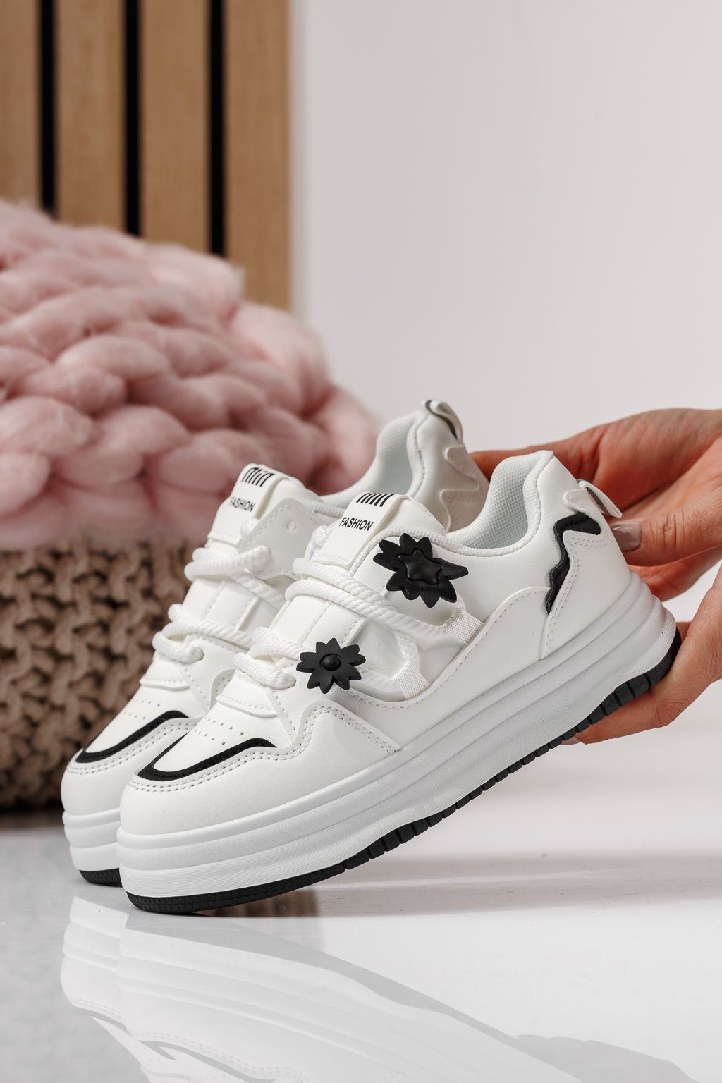 Gyerekcipők fehér öko bőrből készült Becca #24050