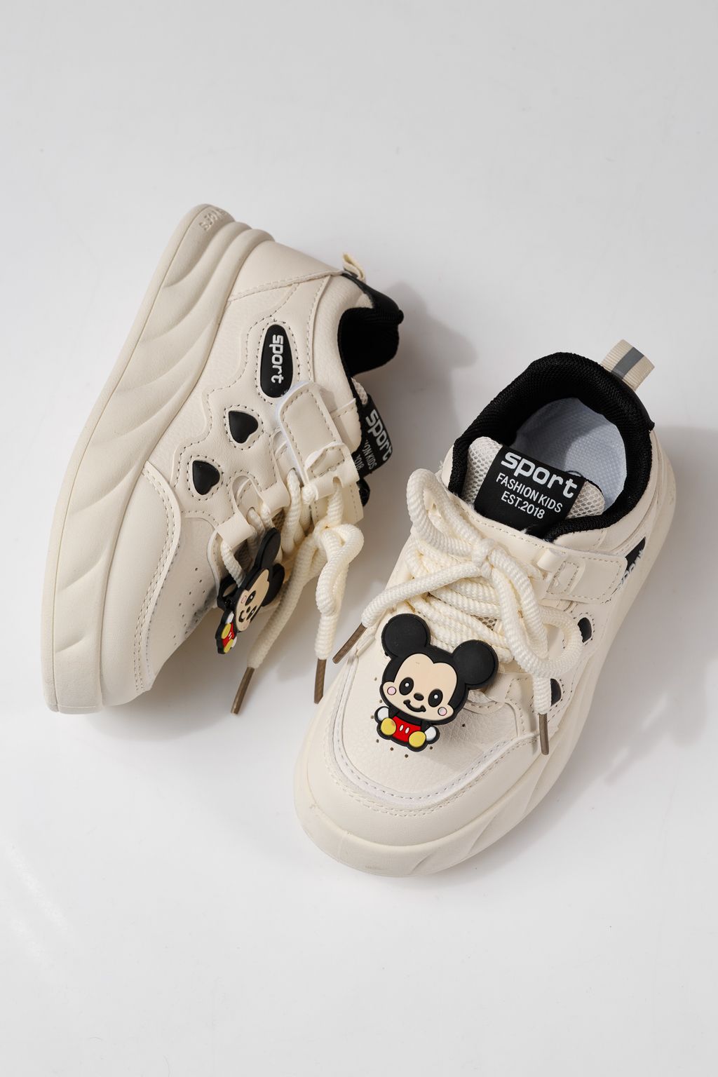 Gyerekcipők fehér öko bőrből készült Aylin #24011