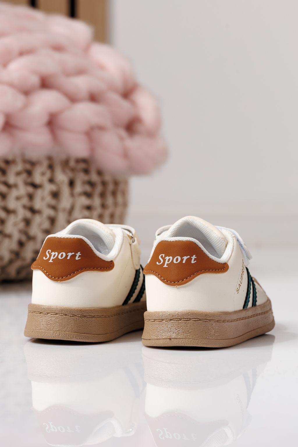 Gyerekcipők zöldellő öko bőrből készült Allana #24018