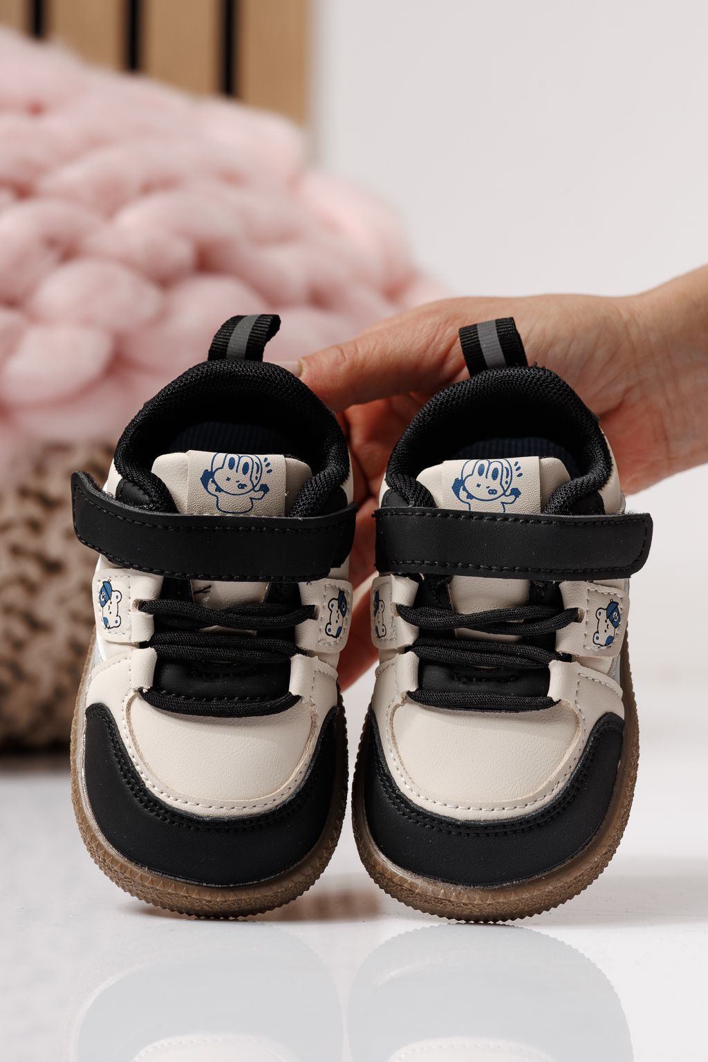 Gyerekcipők fekete öko bőrből készült Adda #24017