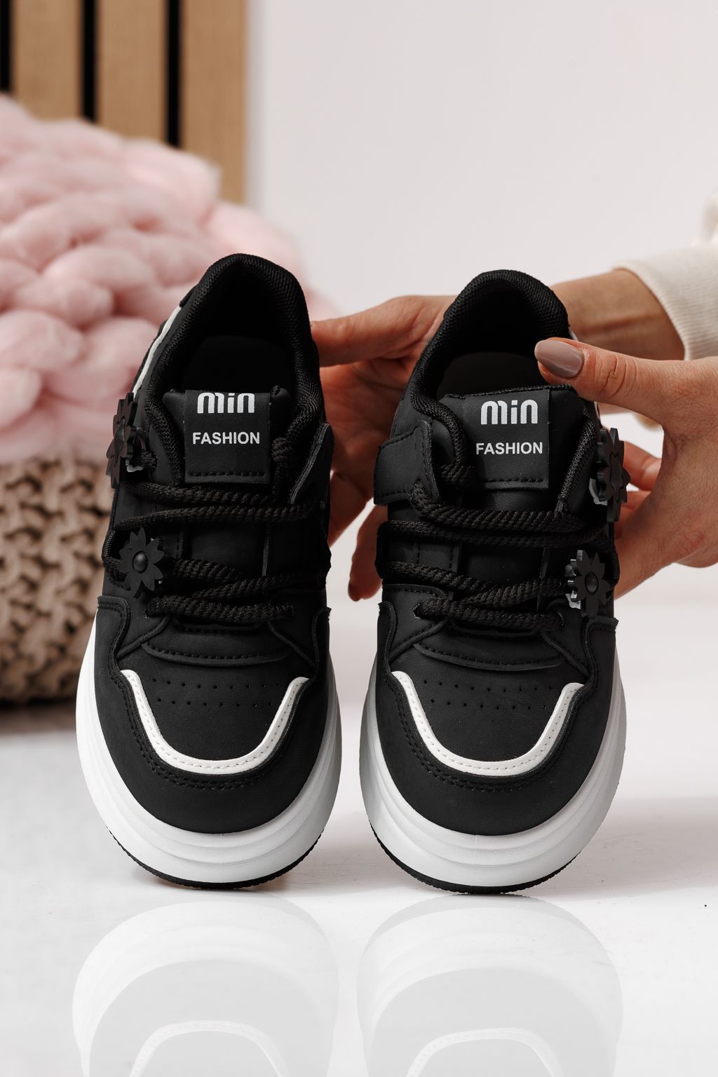 Gyerekcipők fekete öko bőrből készült Becca #24049