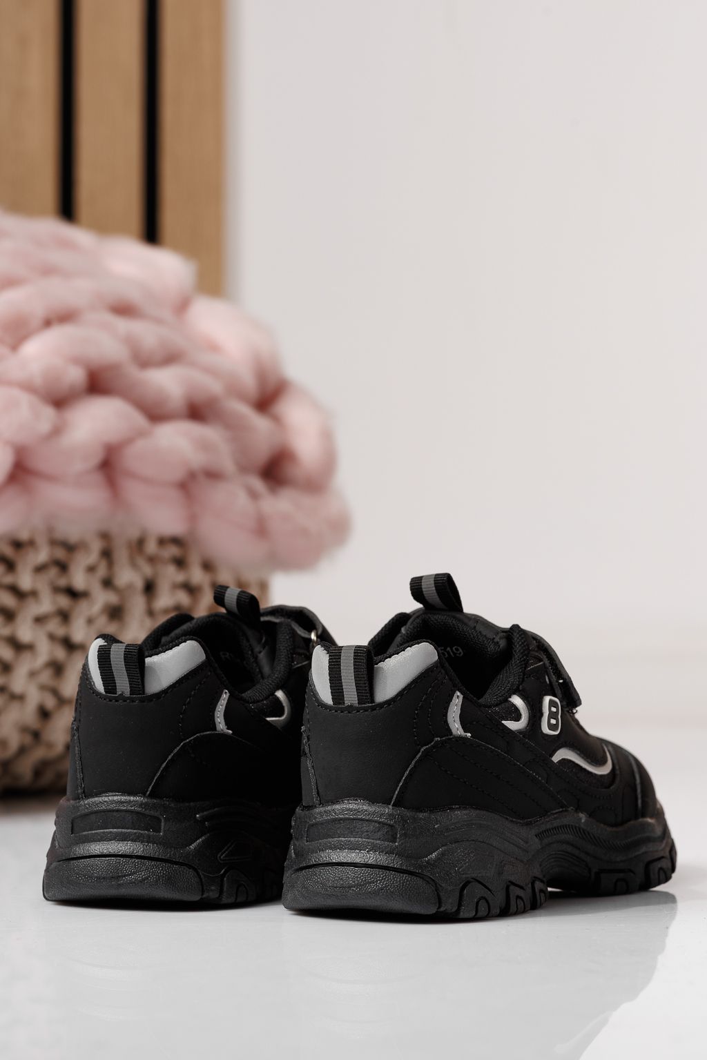 Gyerekcipők fekete öko bőrből készült Arya #24031