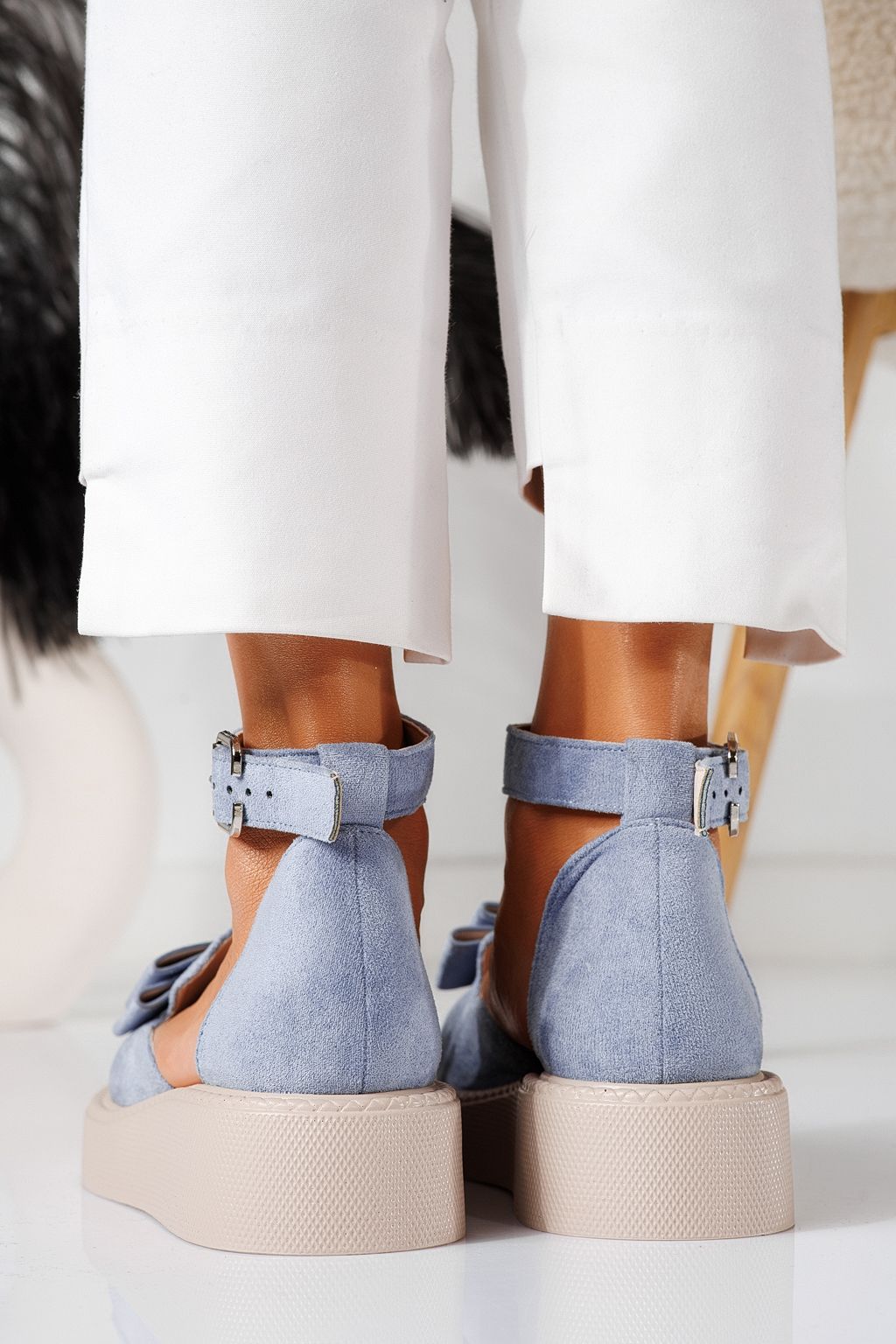 Willy Női Alkalmi Cipő Kék Velúr Ökológiai Bőrből #24224