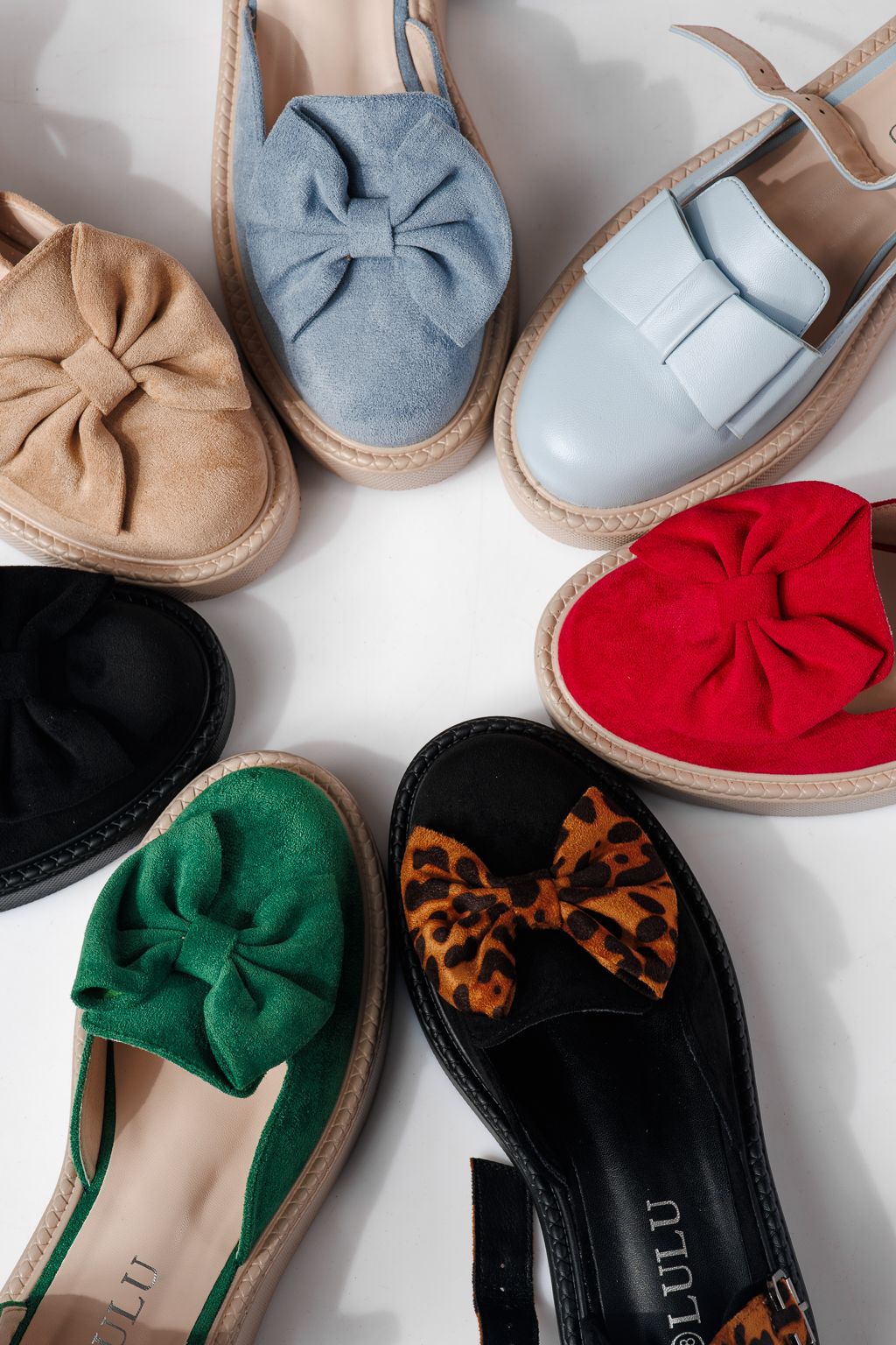 Női zöld színű, ekológikus bőrből készült, velúr Adina alkalmi cipő #24217