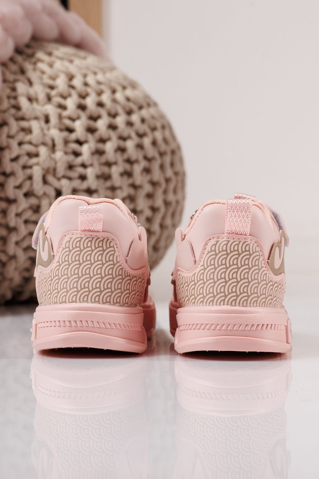 Gyerekcipők rózsaszín öko bőrből készült Iris #24346