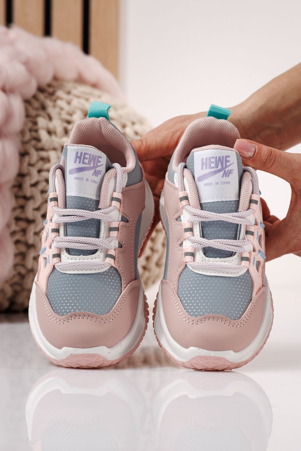 Gyerekcipők rózsaszín öko bőrből készült Calista #24366