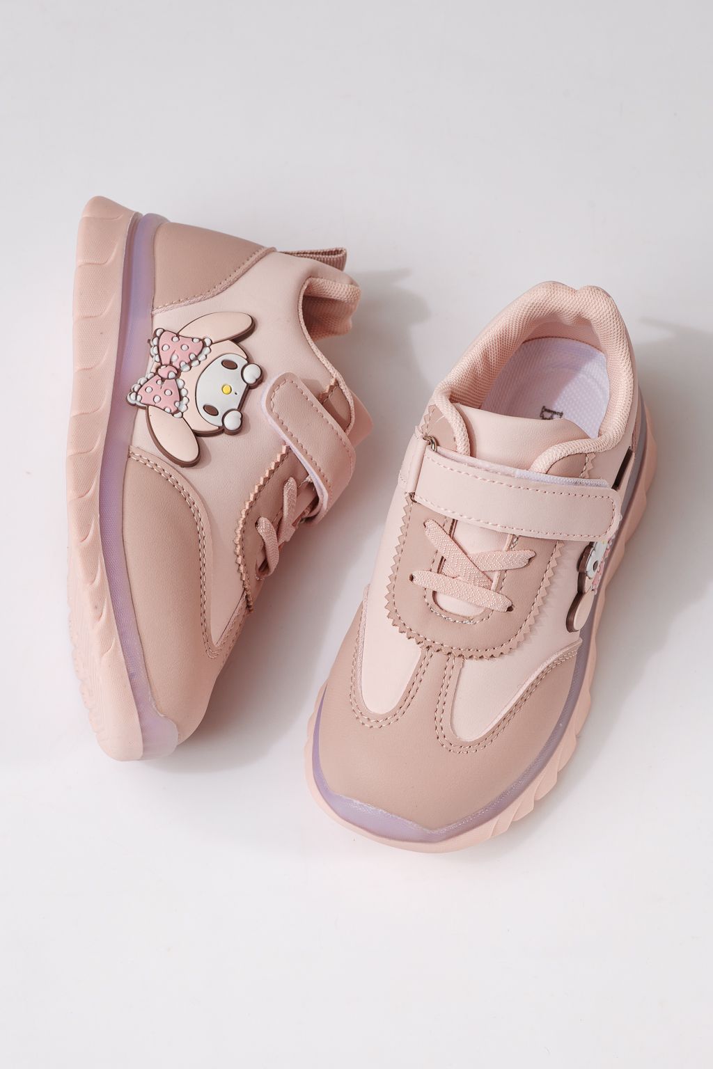 Gyerekcipők rózsaszín öko bőrből készült Luna #24332