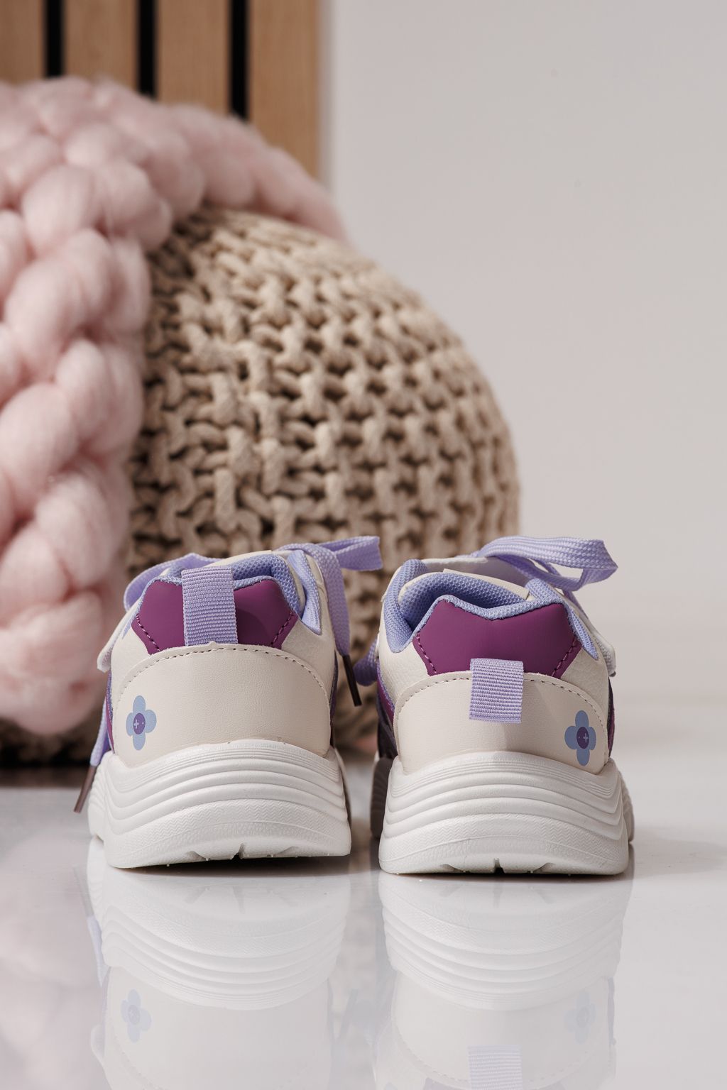 Gyerekcipők fehér öko bőrből készült Bubu #24335