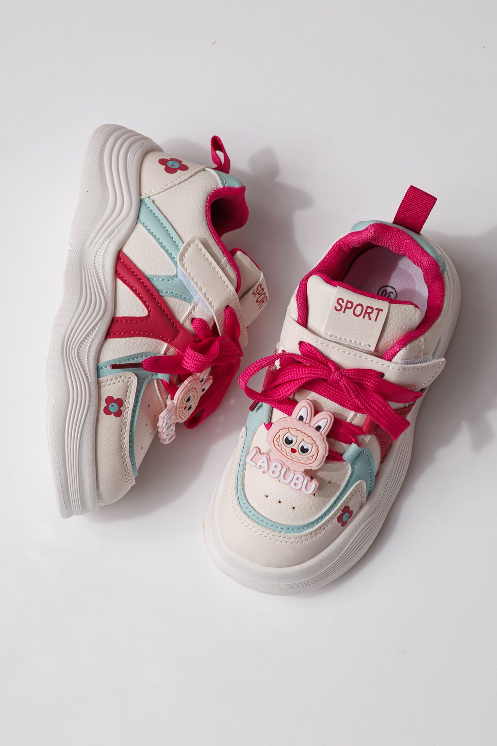 Gyerekcipők rózsaszín öko bőrből készült Bubu #24337