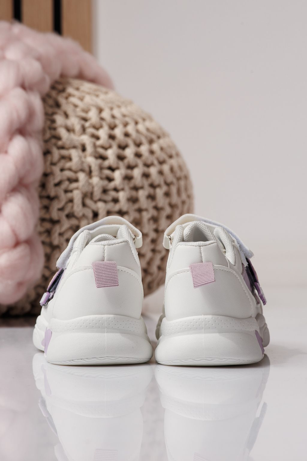 Gyerekcipők fehér öko bőrből készült Bubu #24371