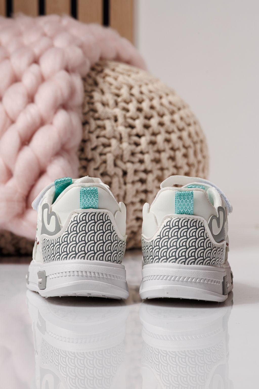 Gyerekcipők fehér öko bőrből készült Iris #24344