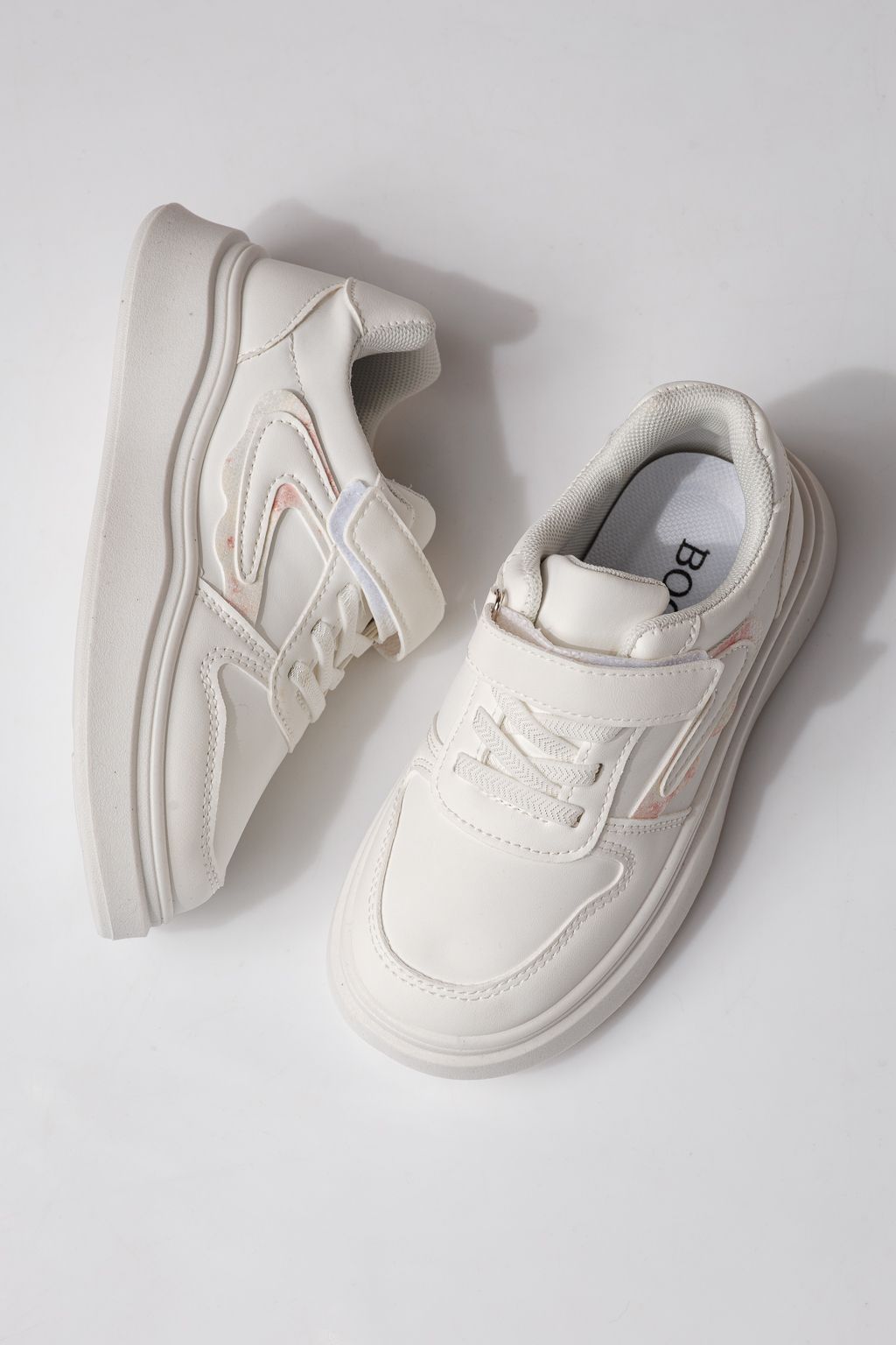 Gyerekcipők fehér öko bőrből készült Isabella #24360