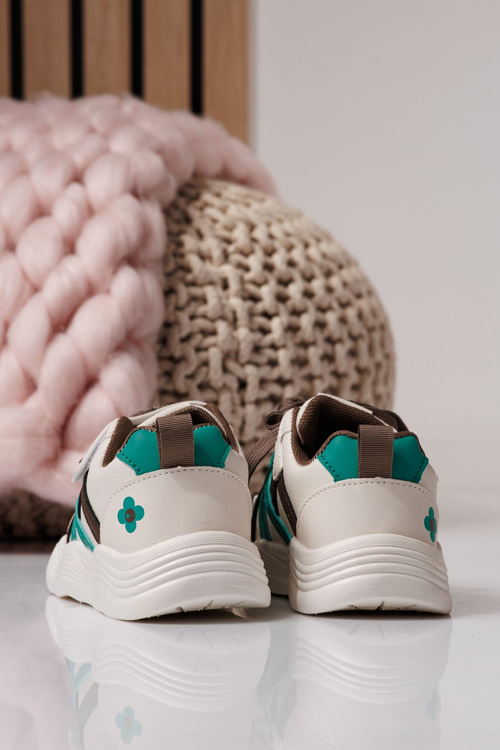 Gyerekcipők zöldellő öko bőrből készült Bubu #24338