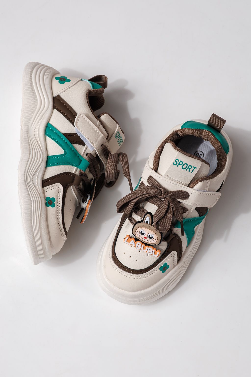 Gyerekcipők zöldellő öko bőrből készült Bubu #24338