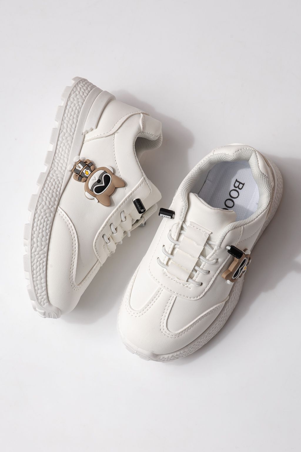 Gyerekcipők fehér öko bőrből készült Ana #24384