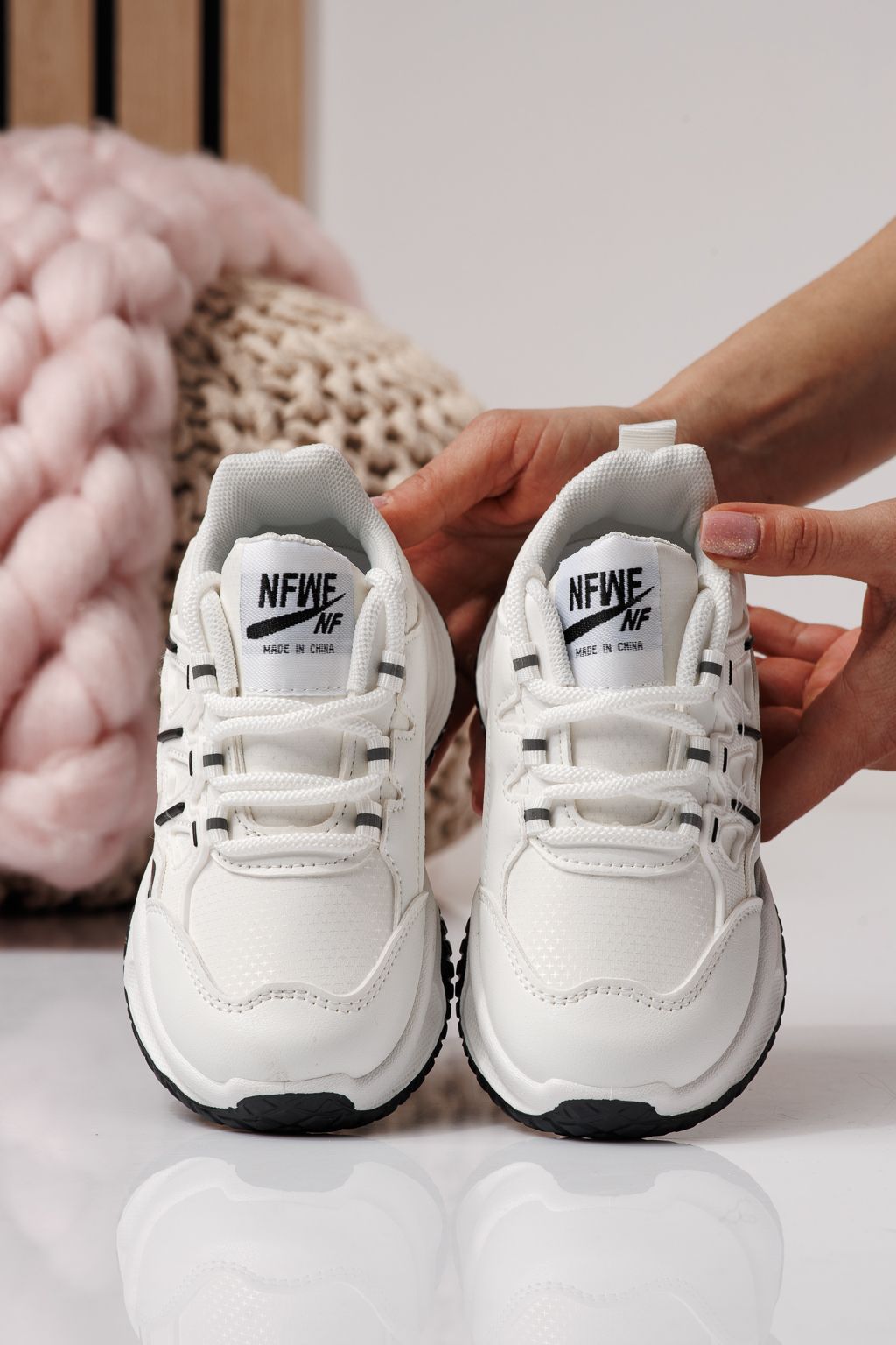 Gyerekcipők fehér öko bőrből készült Calista #24365