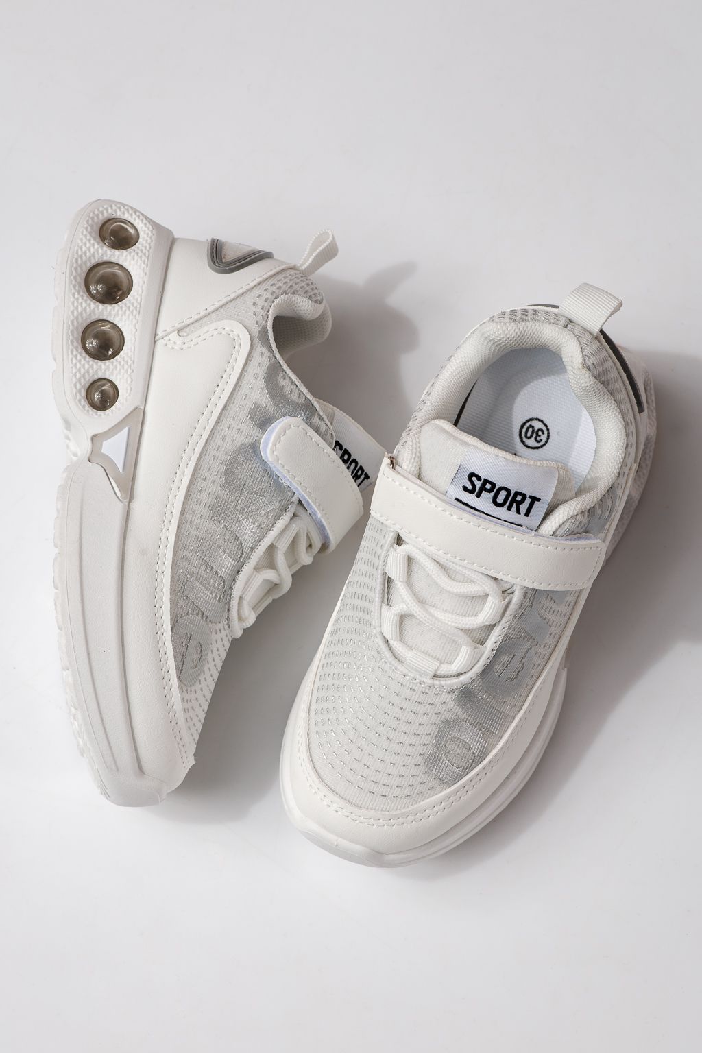 Gyerekcipők fehér textil anyagból készült Freya #24348