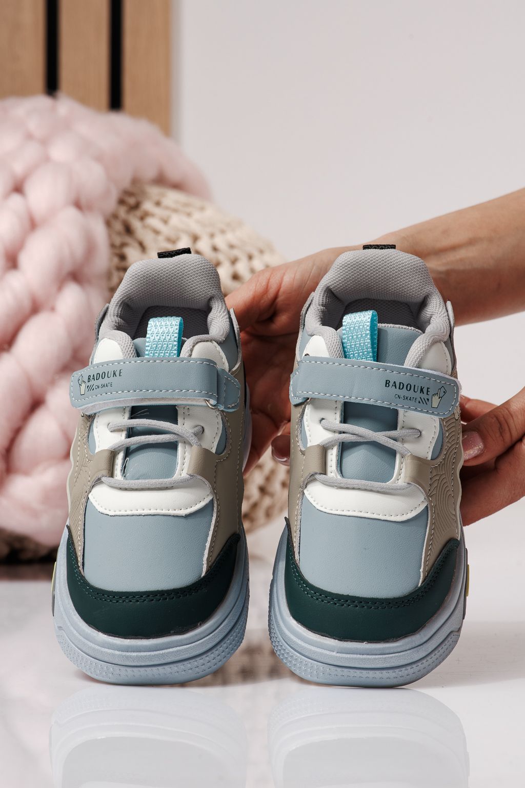 Gyerekcipők fekete öko bőrből készült Iris #24343