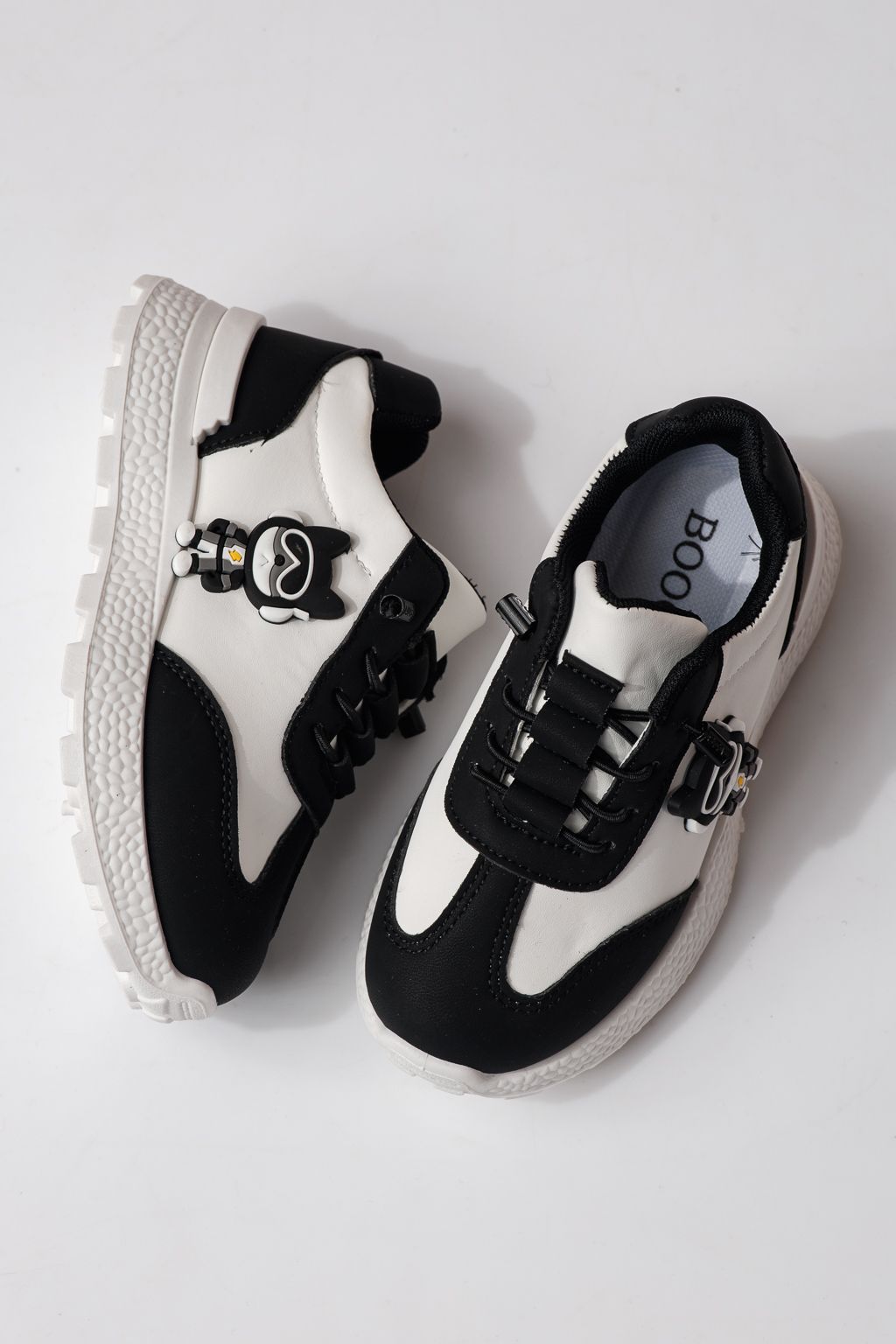 Gyerekcipők fekete öko bőrből készült Ana #24385