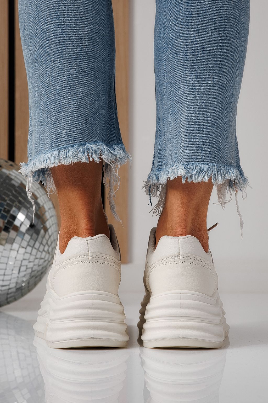 Adidasi dama negri din piele ecologica Adelina #24284