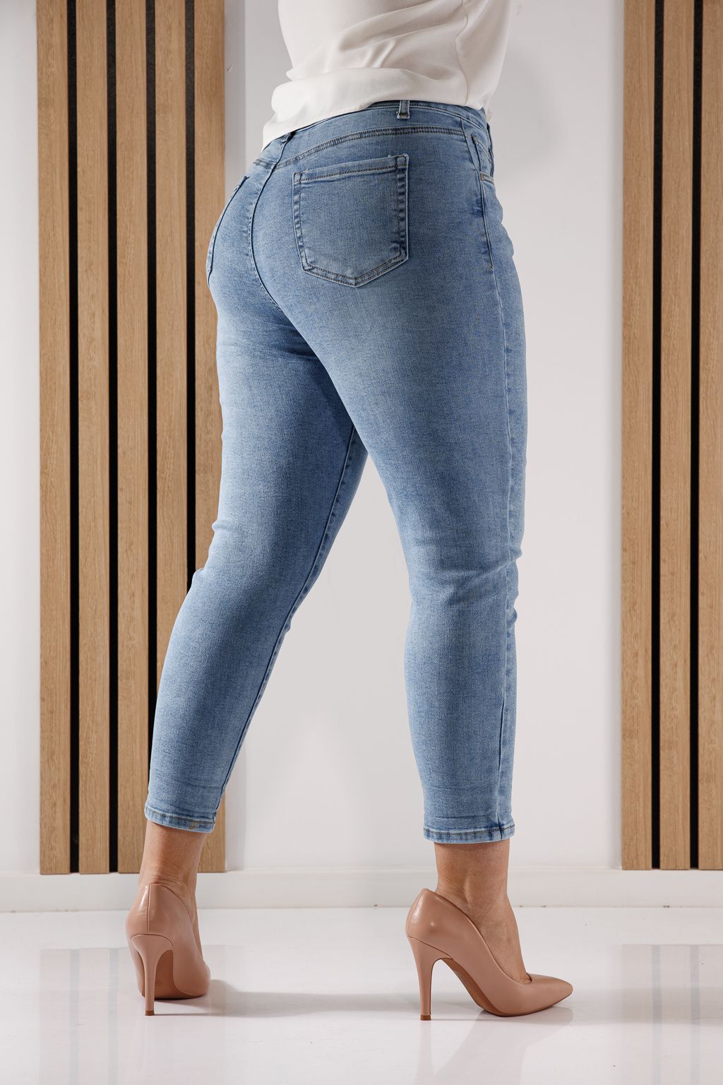 Női Baggy Fit farmernadrág Diana kék #A1356