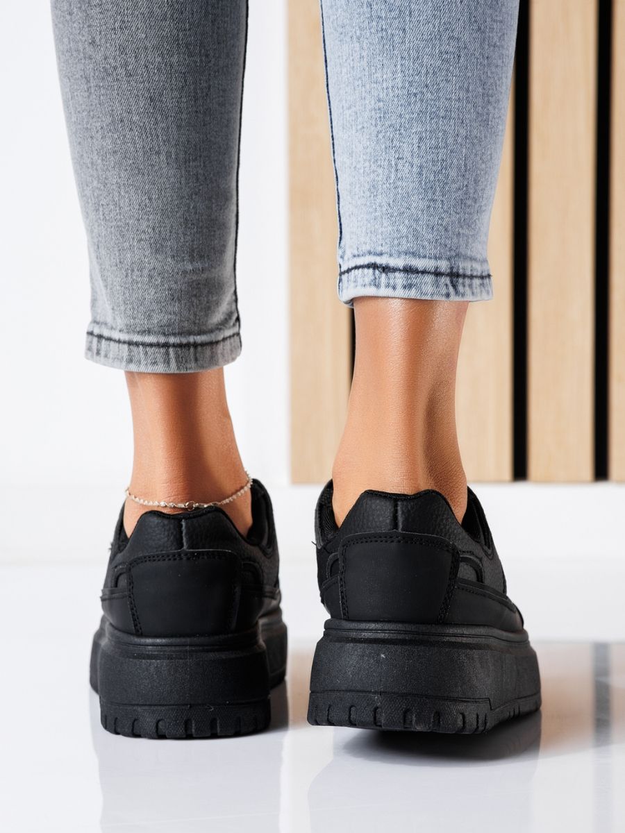 Mavis Női Sportcipő Fekete Ökológiai Bőrből #24467