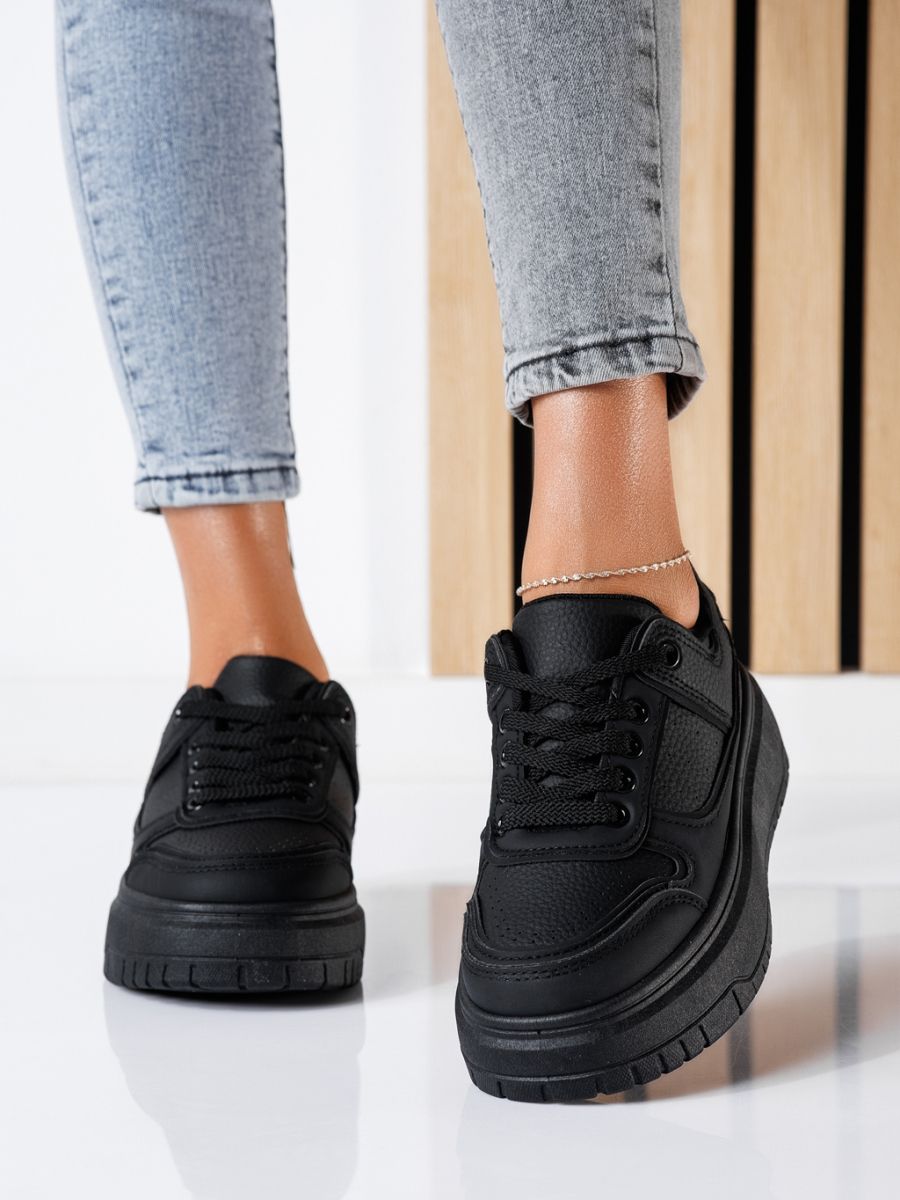 Mavis Női Sportcipő Fekete Ökológiai Bőrből #24467