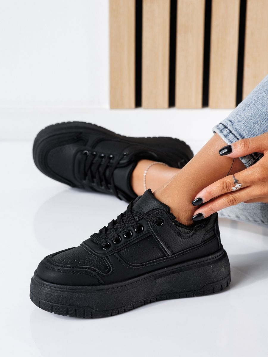 Mavis Női Sportcipő Fekete Ökológiai Bőrből #24467