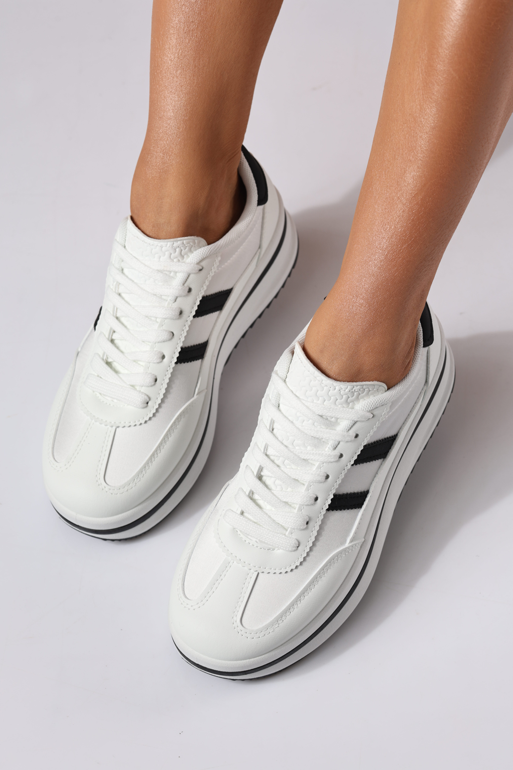 Női sportcipők fehér öko bőrből készült Diana2 #24476