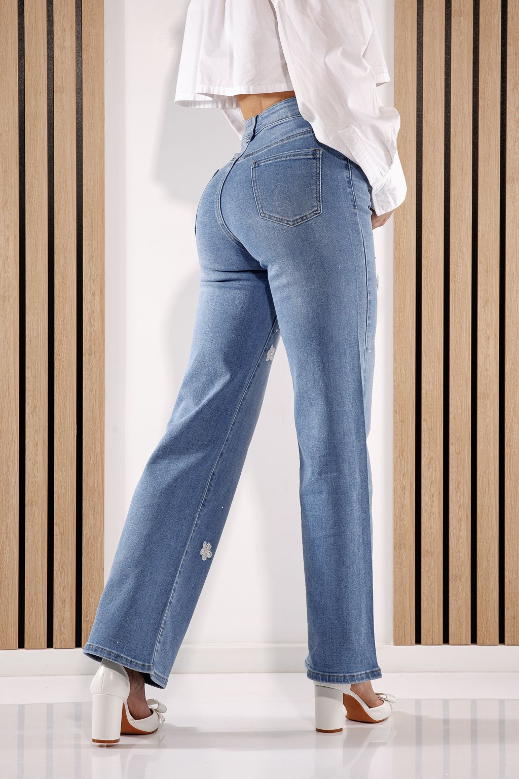 Női trapéz farmer  Alane kék #A1374