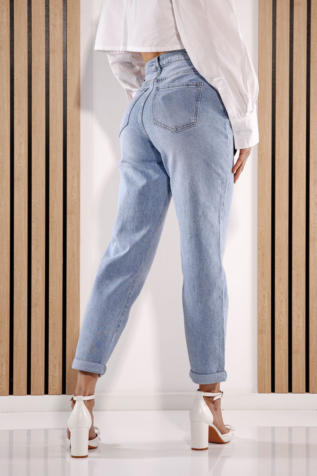 Női Baggy Fit farmernadrágok  Nadia kék #A1379